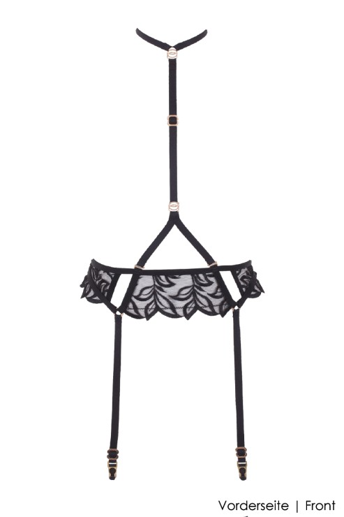 BLUEBELLA | Isadora Harness Suspender - Black | OLEANDA.COM