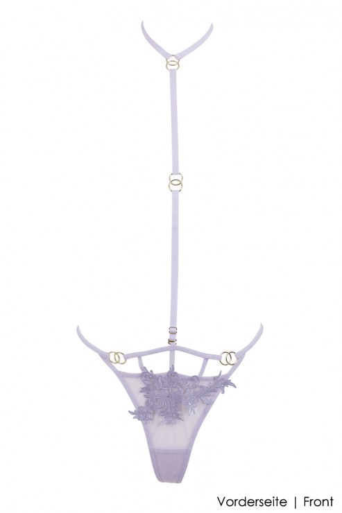 Bluebella - Priscilla Harness G-String - Lavender